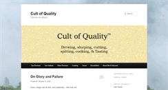 Desktop Screenshot of cultofquality.com